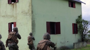 French Army and SPMAGTF-CR-AF Marines Work Together for an Offensive Attack