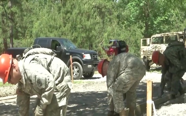 Engineers Prep Concrete Pads