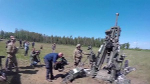 Broll Archer Battery, Field Artillery Squadron, 2nd Cavalry Division Dignitaries Visit Saber Strike 16 CALFEX