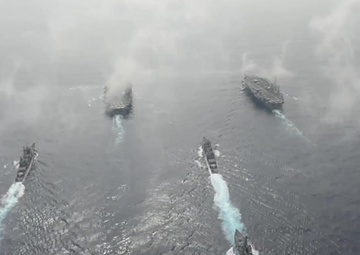 Dual Aircraft Carrier Strike Group Operations 1 of 5