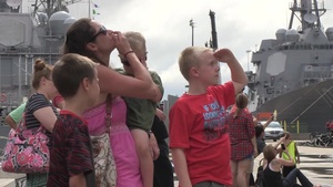 USS San Antonio Departure