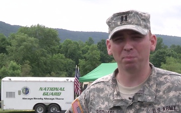 RI National Guard Soldiers Assist West Virginia National Guard during flood clean-up efforts