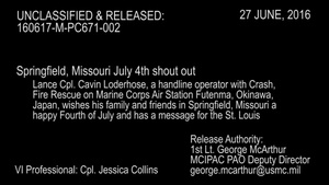 Springfield, Missouri July 4th shout out