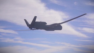 NATO AGS Global Hawk Flight - Broll