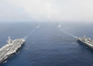 Dual Aircraft Carrier Strike Group Operations 2 of 5
