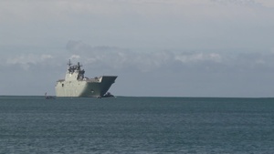 HMAS Canberra Arrives At JBPHH For RIMPAC 2016