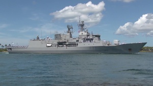 HMNZS Te Kaha Arrives At JBPHH For RIMPAC