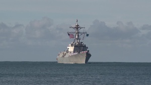 USS Chung Hoon Arrives At JBPHH For RIMPAC 2016