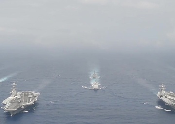 Dual Aircraft Carrier Strike Group Operations 3 of 5