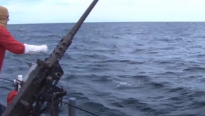 Coast Guard Cutter Manta Live Fire Exercise B-Roll