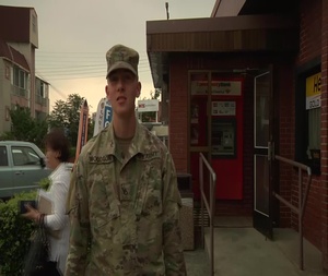 PFC Woodson Shouts Out Sports Center for 4th of July