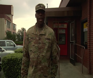 SFC O'brien Smart sends a shout out to Sports Center for 4th of July