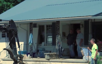 WVARNG Soldiers Help with Flood Clean-Up Efforts in Greenbrier County