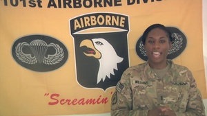 ESPN Sportscenter July 4th Shout-out, 1st Lt. Ivana Williams, 17th Sustainment Brigade, Iraq