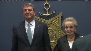 Carter Honors Madeleine Albright at Pentagon Ceremony