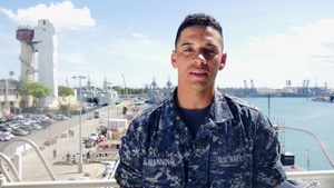 Navy Seaman Derrian Manning 4th of July Shout Out