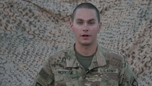 Pfc. Kendall Burnside - Sports Center 4th Of July Greeting
