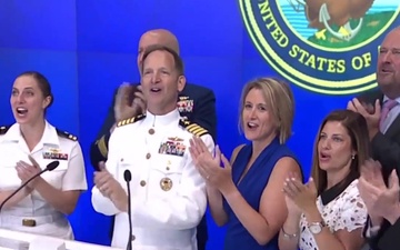 United States Navy, Marines Corps and Coast Guard Ring the NASDAQ Stock Market Opening Bell