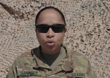 Maj. Ireka Sanders - Sports Center 4th Of July Greeting