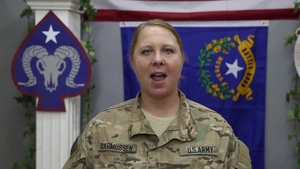 Spc. Kim Rasmussen - 4th of July shout-out for the Milwaukee Brewers