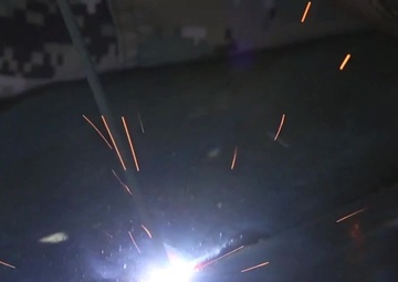 Task Force Koa Moana: Marines, Seabees weld for vertical construction training in Fiji