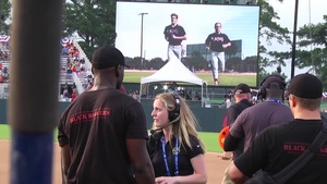 MLB Fort Bragg 2016 - Atlanta Braves vs. Miami Marlins Pre-game events b-roll