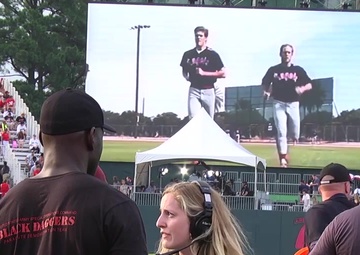MLB Fort Bragg 2016 - Atlanta Braves vs. Miami Marlins Pre-game events b-roll
