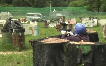 Soldiers Use Paintball to Ease Stress