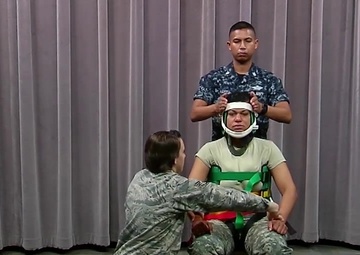 KED Application for Spinal Immobilization of a Seated Patient.