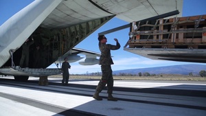 High altitude C-130 offload during RIMPAC 16 (broll)