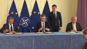 Signing Ceremony of the EU-NATO Joint Declaration (B-Roll 2)