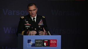 SACEUR, Curtis Scaparrotti press conference at the NATO Summit in Warsaw