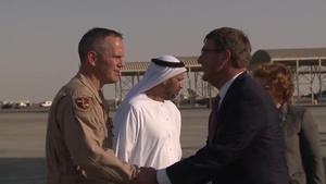 Carter arrives in UAE