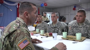 Leadership meets with newcomers.