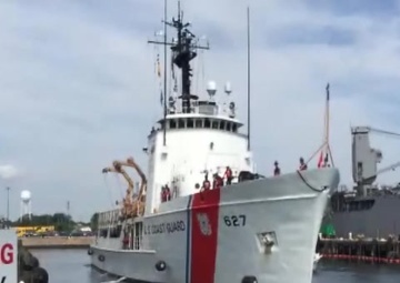 Coast Guard Cutter Vigorous returns home from 55-day patrol B-ROLL