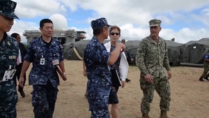 Ambassador of the United States of America to Japan visits HA/DR assets for RIMPAC