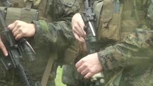 Marines shooting M-16's, throwing grenades during Exercise Eagle Wrath 2016