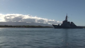 JS Chokai departs Joint Base Pearl Harbor-Hickam