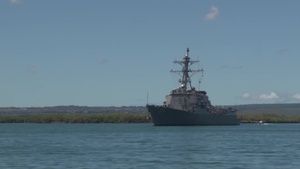 USS Shoup departs Joint Base Pearl Harbor-Hickam