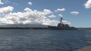 USS William P. Lawrence departs Joint Base Pearl Harbor-Hickam