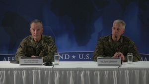 Joint Chiefs Chairman, Africom Commander Brief Reporters