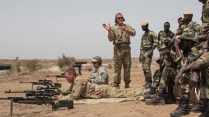 Vermont Army National Guardsmen teach advanced marksmanship in Senegal
