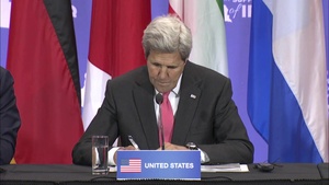 Secretary of State John Kerry at Pledging Conference in Support of Iraq