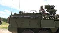 Dragon Warriors fire .50 cal from new Strykers