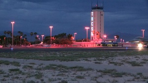F-16 B-role Taxiing past TIA Air Traffic Control Tower