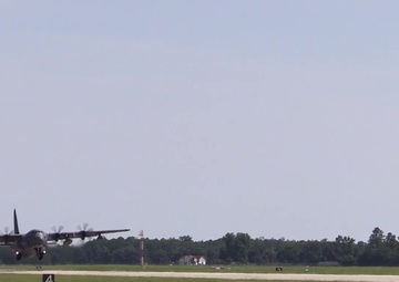 B-Roll Capt. Christy Wise C-130 Takeoff