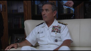 PACOM Commander Adm Harry Harris at the Japan Ministry of Defense