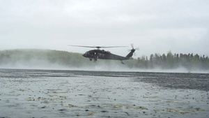 Soldiers Conduct Helocasting at JBER