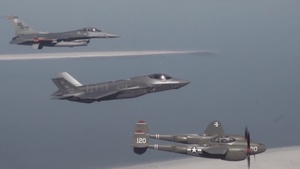 F-35 Lightning 2 and P-38 Lightning Heritage Flight