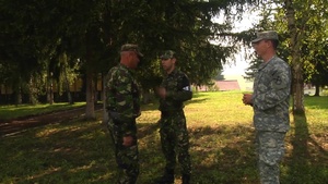 U.S. Soldiers Cross Train Romanian Soldiers